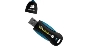 Corsair Flash Voyager USB 3.0 256 GB usb-stick (Zwart/blauw, CMFVY3A-256GB)