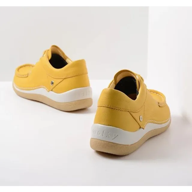 Wolky 0452520 Veterschoenen Geel