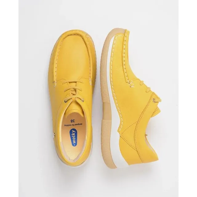 Wolky 0452520 Veterschoenen Geel